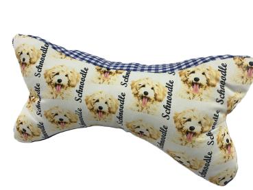 Schnoodle blond - Leseknochen, Nackenkissen, Pflegekissen